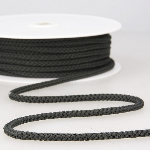 Stephanoise Round Knitted Cord Dark Grey