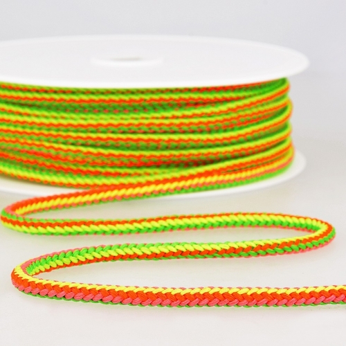 Stephanoise Round Knitted Cord Neon Multi