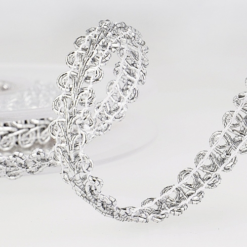 Stephanoise Metallic Braid Trim Silver
