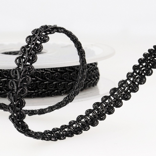 Stephanoise Metallic Braid Trim Black