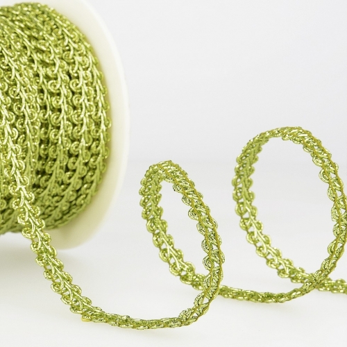 Stephanoise Metallic Braid Trim Anise Green