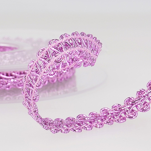 Stephanoise Metallic Braid Trim Pink