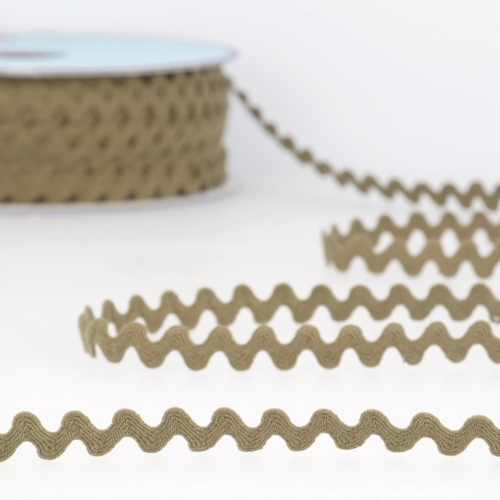 Stephanoise Ric Rac Trim Khaki