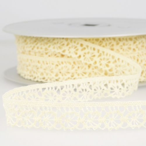 Stephanoise Coloured Lace Trim Ecru