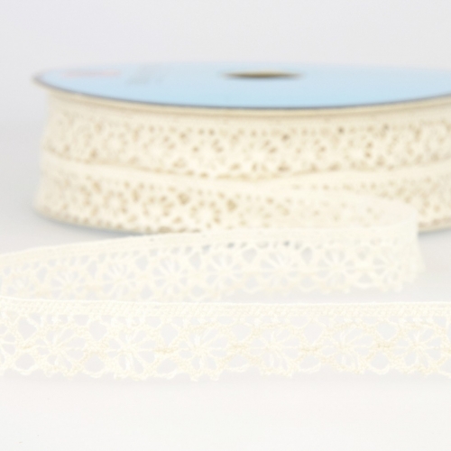 Stephanoise Coloured Lace Trim Ivory