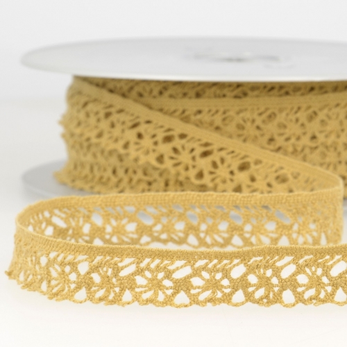 Stephanoise Coloured Lace Trim Gold