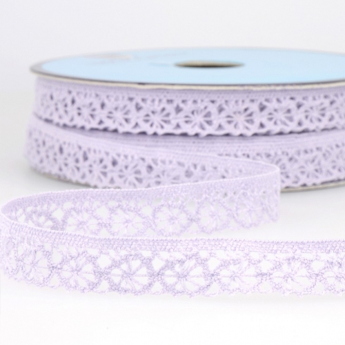 Stephanoise Coloured Lace Trim Lilac