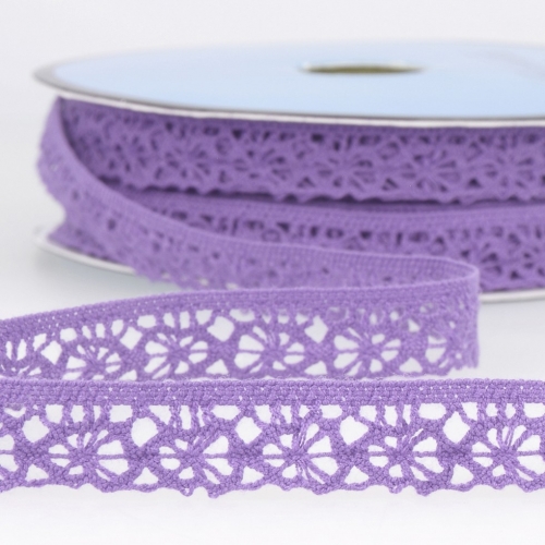 Stephanoise Coloured Lace Trim Violet