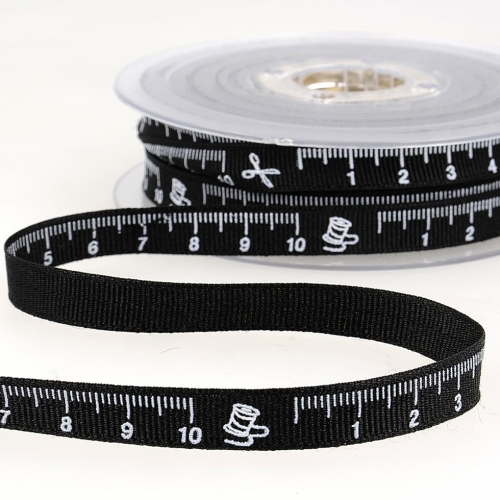 Stephanoise Tape Measure Ribbon Black