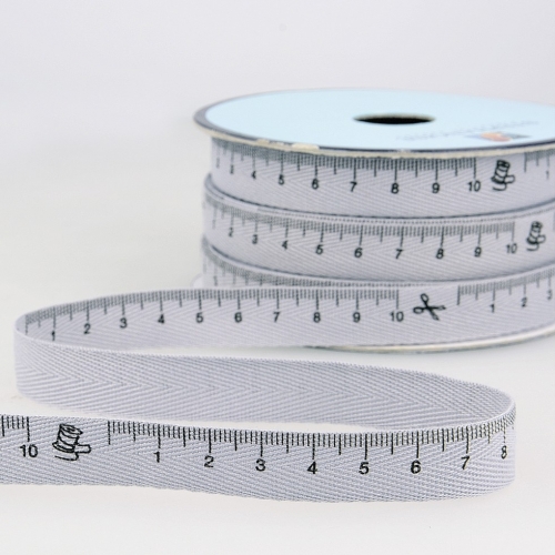 Stephanoise Tape Measure Ribbon Grey