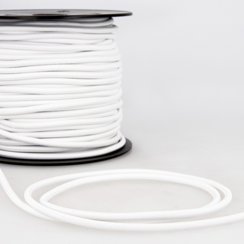 Stephanoise Round Elastic Cord White