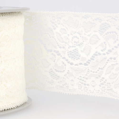 Stephanoise Stretch Lace Trim Ivory