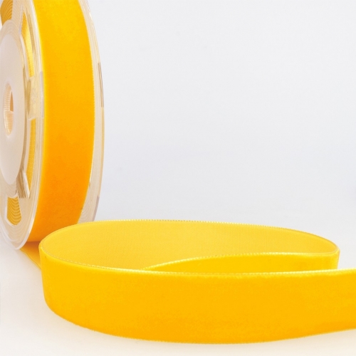 Stephanoise Velvet Ribbon Golden Yellow