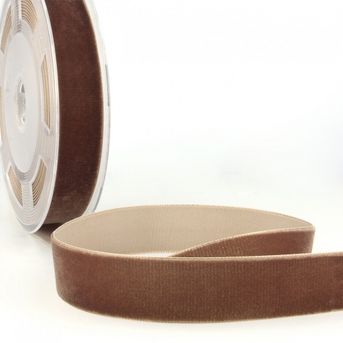 Stephanoise Velvet Ribbon Chocolate Brown