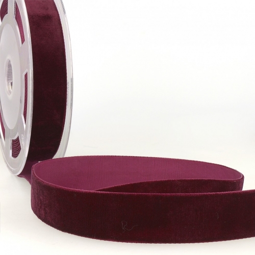 Stephanoise Velvet Ribbon Burgundy