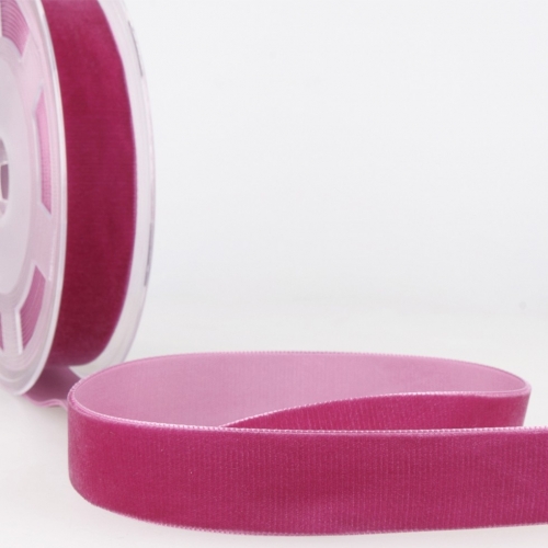 Stephanoise Velvet Ribbon Fuchsia Pink