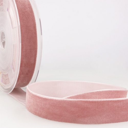 Stephanoise Velvet Ribbon Antique Pink