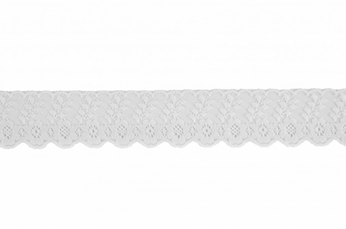 Nylon Lace Trim White