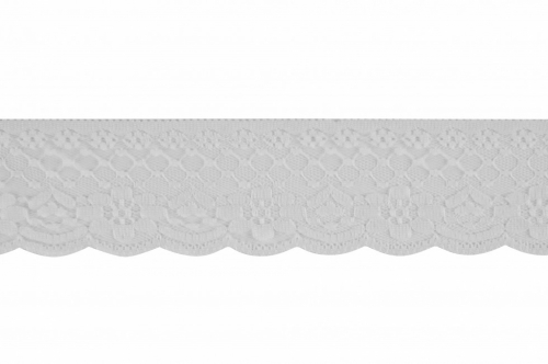 Nylon Lace Trim White
