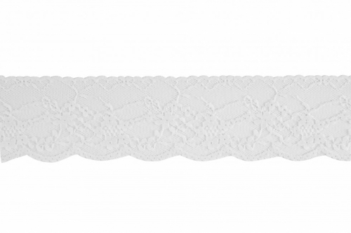 Nylon Lace Trim White