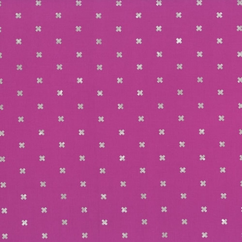 Cotton + Steel 100% Cotton Fabric Plummy Metallic