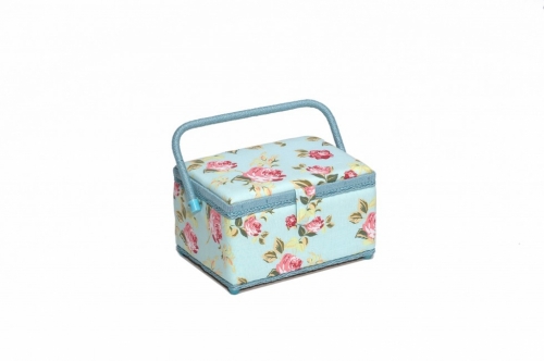 Hobby and Gift Medium Sewing Craft Box Blue