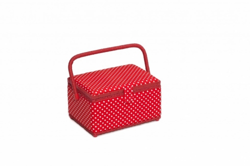 Hobby and Gift Medium Sewing Craft Box Red