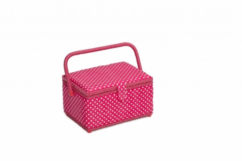 Hobby and Gift Medium Sewing Craft Box Pink