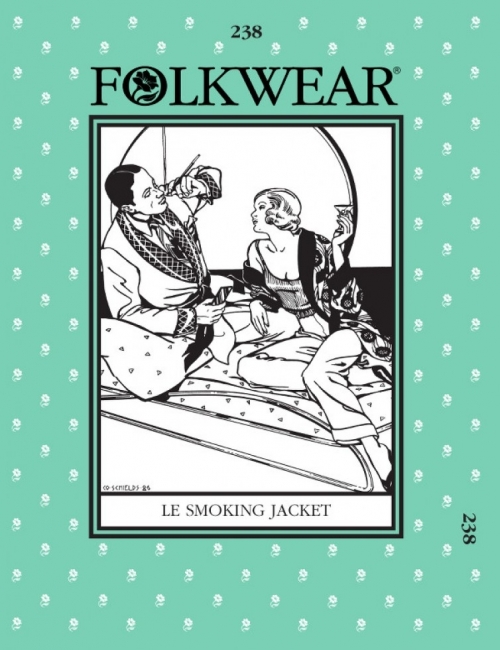 Folkwear Patterns Paper Sewing Pattern Le Smoking Jacket