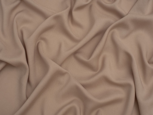Minerva Core Range Viscose Challis Fabric Beige