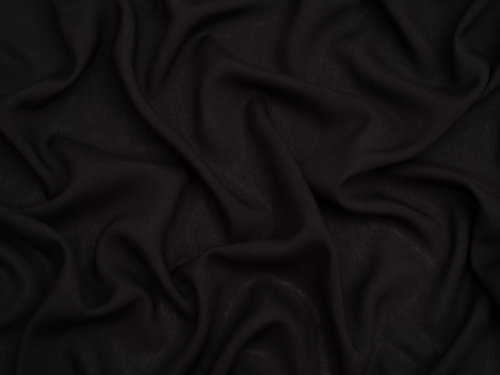 Minerva Core Range Viscose Challis Fabric Black