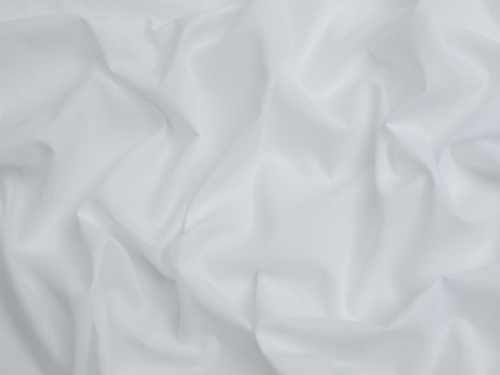 Minerva Core Range Fine Cotton Voile Fabric White