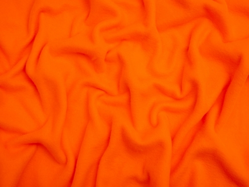Minerva Core Range Polar Fleece Fabric Neon Orange