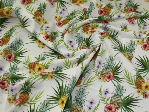 John Louden Cotton Canvas Fabric Ivory