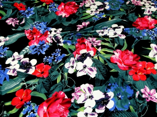 John Louden Viscose Jersey Stretch Knit Fabric Multicoloured