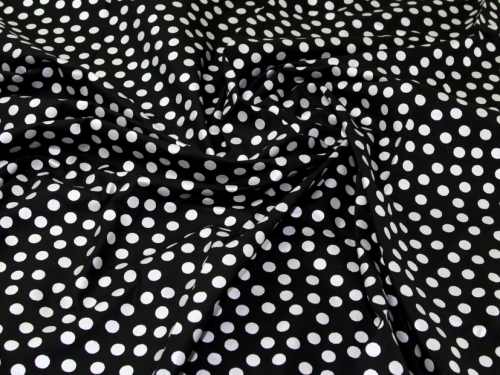 John Louden Metallic 100% Cotton Fabric Silver on Black