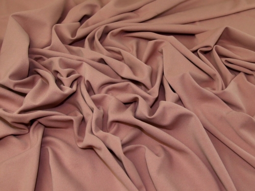 Minerva Core Range Farne Scuba Crepe Stretch Knit Fabric Dusty Pink
