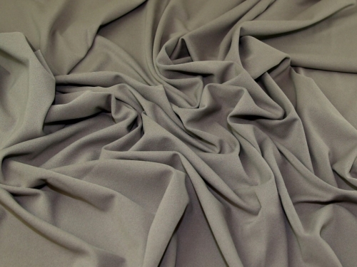 Minerva Core Range Farne Scuba Crepe Stretch Knit Fabric Grey