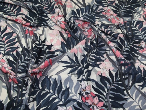 John Kaldor Fernando Viscose Challis Fabric Blush