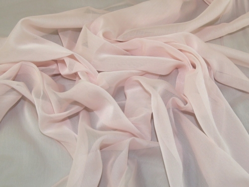 Minerva Core Range Gemini Crinkle Sheer Chiffon Fabric Shell Pink