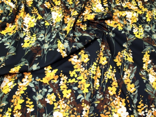 John Kaldor Ibrox Soft Crepe Fabric Mustard