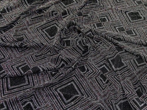 Insignia Textured Stretch Knit Fabric Multi on Black