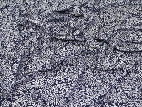 John Kaldor Liza Georgette Fabric Navy