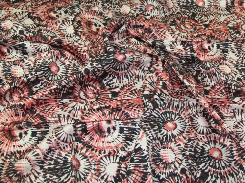 John Kaldor Lizzano Cotton Sateen Fabric Coral