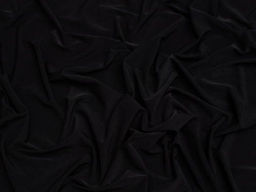 Minerva Core Range Sheen ITY Silky Stretch Knit Fabric Black