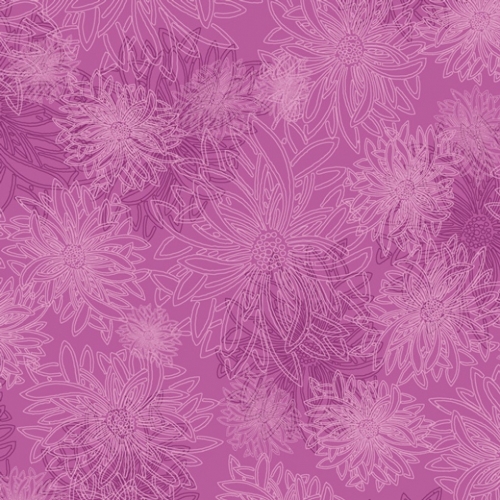 Art Gallery Fabrics Floral Elements 100% Cotton Poplin Fabric Grape Jam