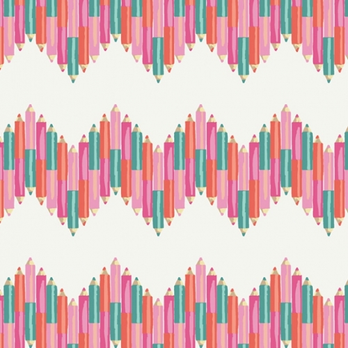 Art Gallery Fabrics Playroom 100% Cotton Poplin Fabric Color My World