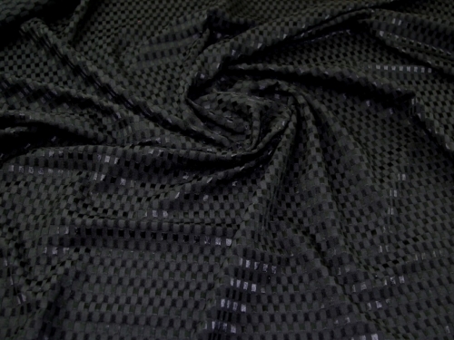 Deadstock Woven Jacquard Fabric Black