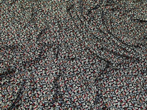 Viscose Challis Fabric Black