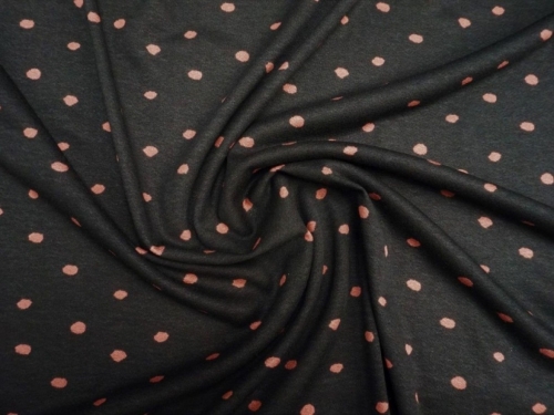 Lady McElroy Viscose Crepe Textured Stretch Knit Fabric Red & Black